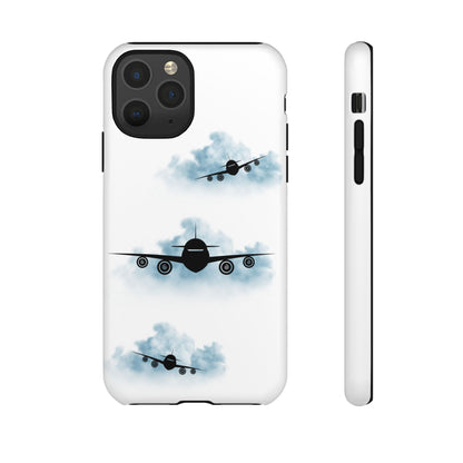 Tough Phone Case - Clouds & Aeroplanes Design