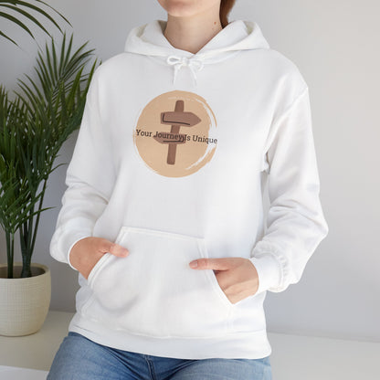 Hoodie - Your Journey Is Unique - Luminous Gem Designs 