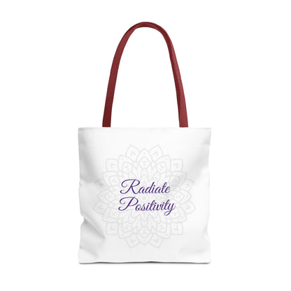 Tote Bag - Radiate Positivity - Luminous Gem Designs 