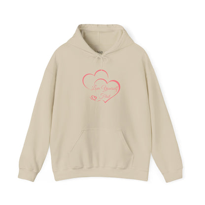 Hoodie - Love Yourself First - Luminous Gem Designs 