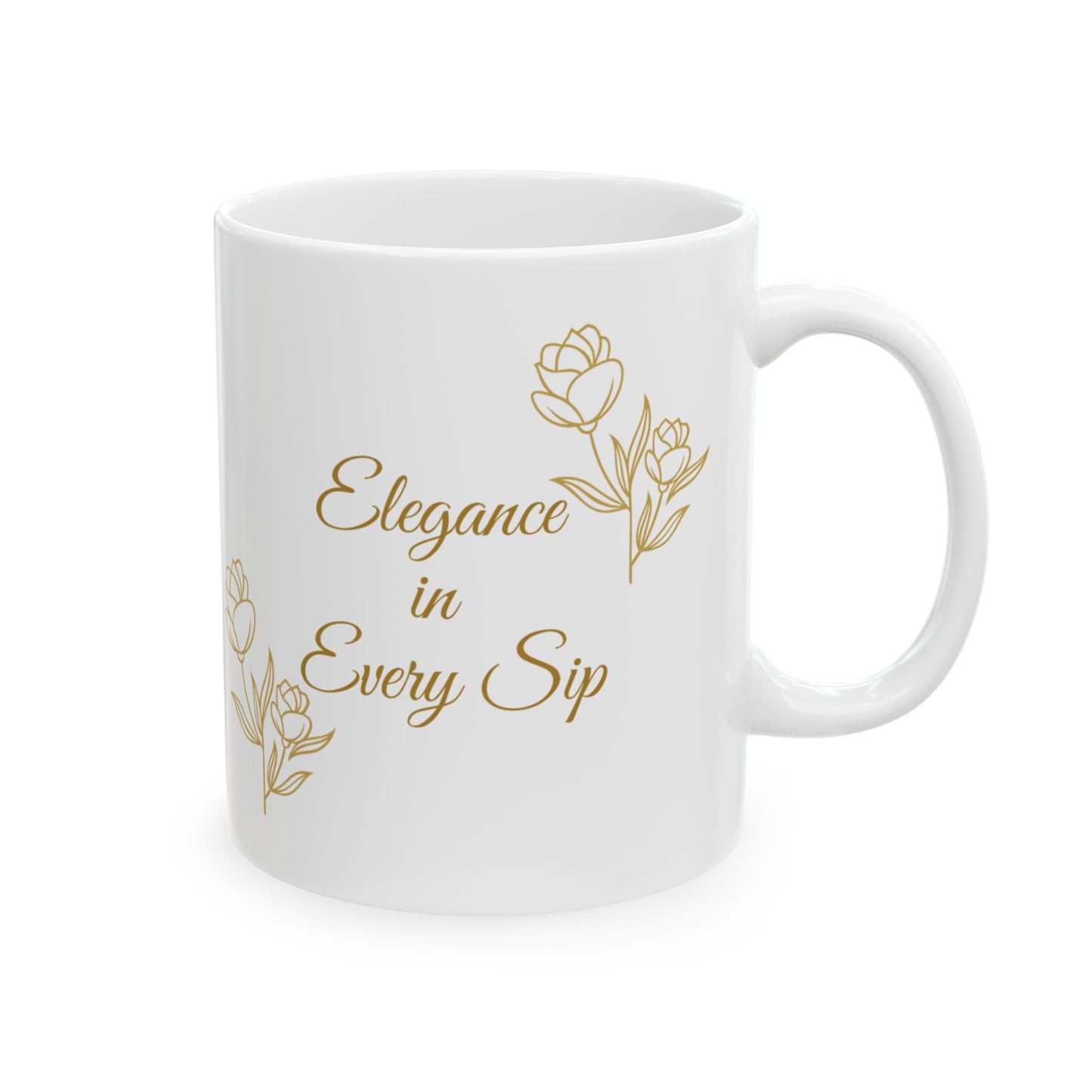 Ceramic Mug - Elegance in Every Sip - Luminous Gem Designs 