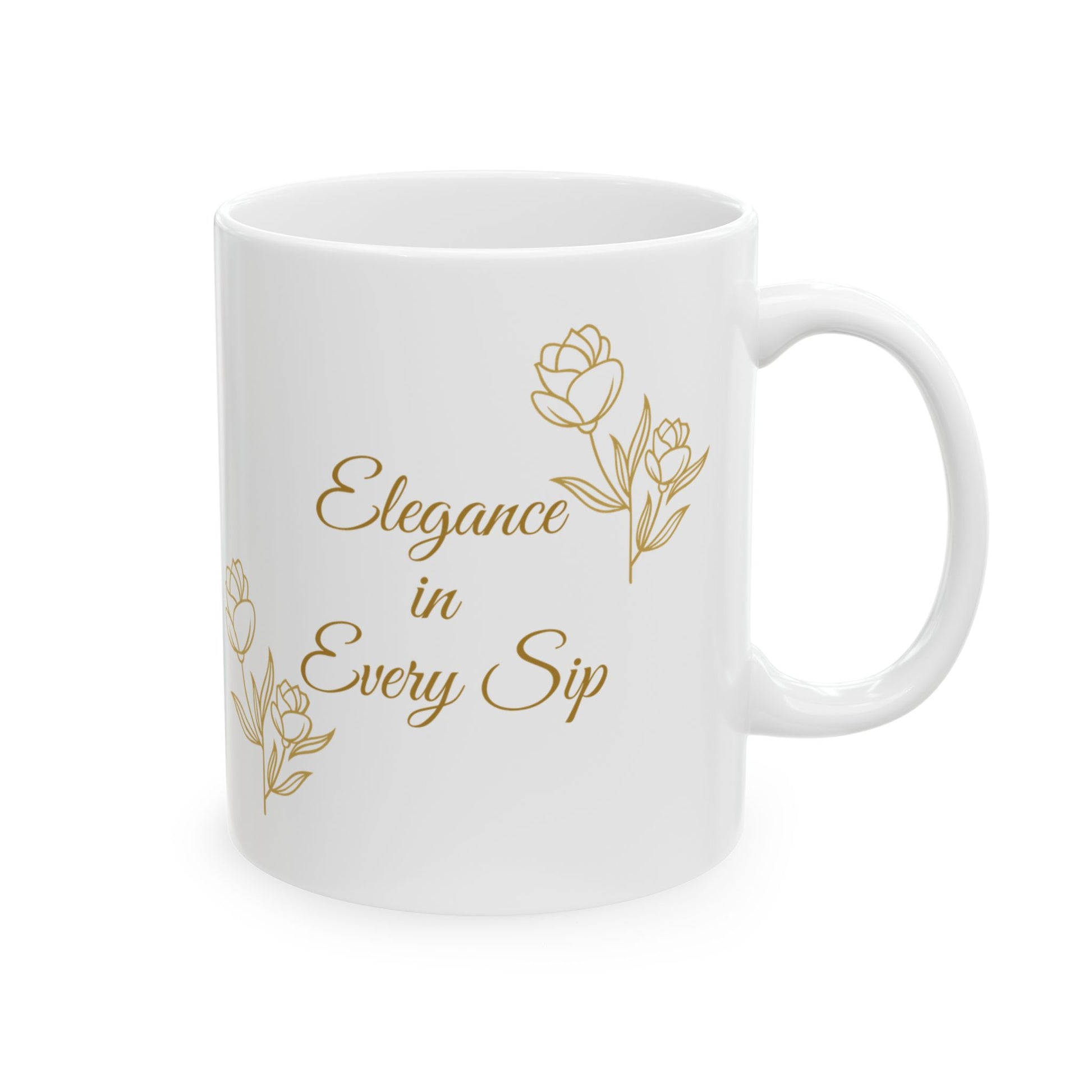 Ceramic Mug - Elegance in Every Sip - Luminous Gem Designs 