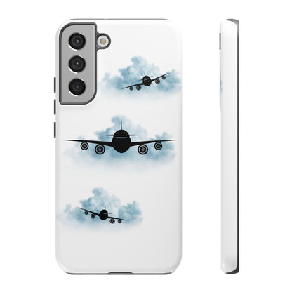 Tough Phone Case - Clouds & Aeroplanes Design