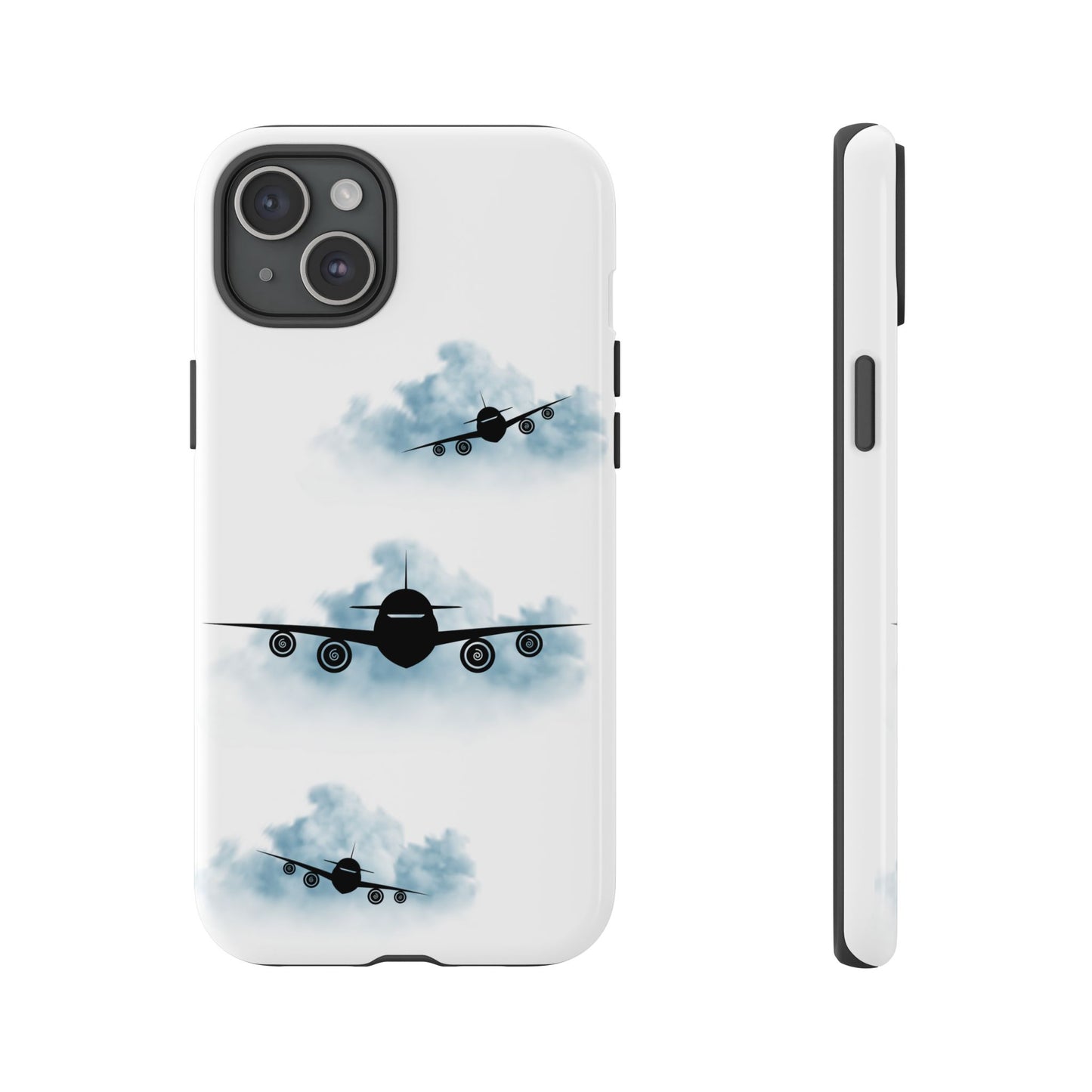 Tough Phone Case - Clouds & Aeroplanes Design