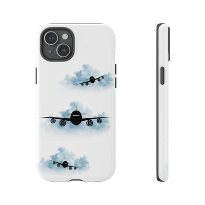 Tough Phone Case - Clouds & Aeroplanes Design