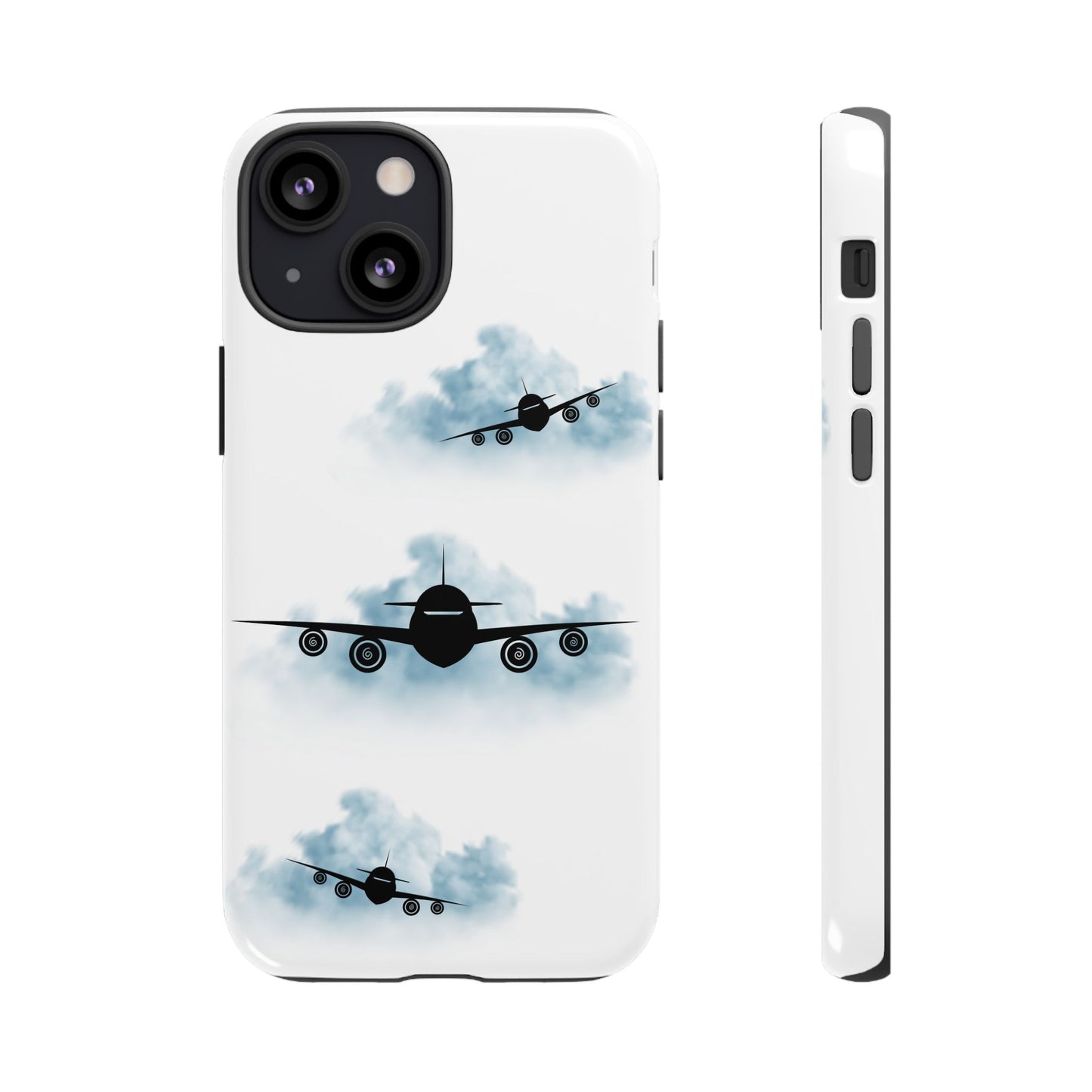 Tough Phone Case - Clouds & Aeroplanes Design