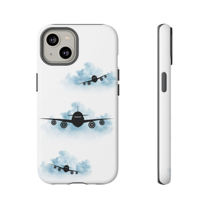 Tough Phone Case - Clouds & Aeroplanes Design