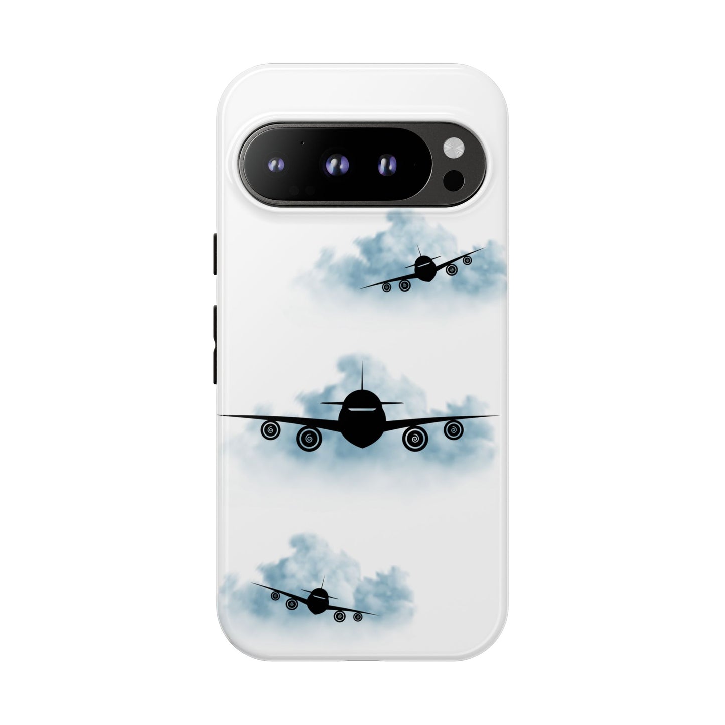 Tough Phone Case - Clouds & Aeroplanes Design