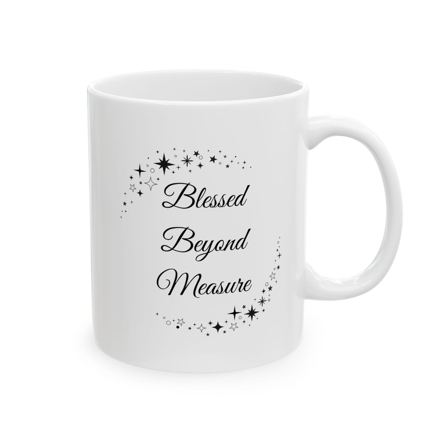 Ceramic Mug - Blessed Beyond Measure - Luminous Gem Designs 