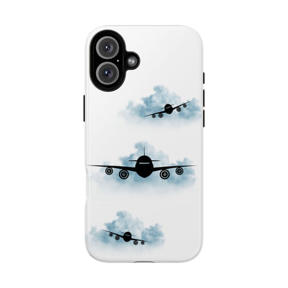 Tough Phone Case - Clouds & Aeroplanes Design