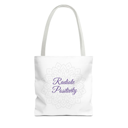 Tote Bag - Radiate Positivity - Luminous Gem Designs 