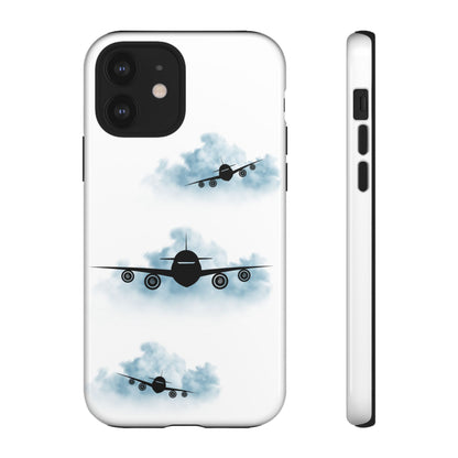 Tough Phone Case - Clouds & Aeroplanes Design