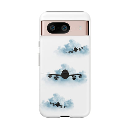 Tough Phone Case - Clouds & Aeroplanes Design