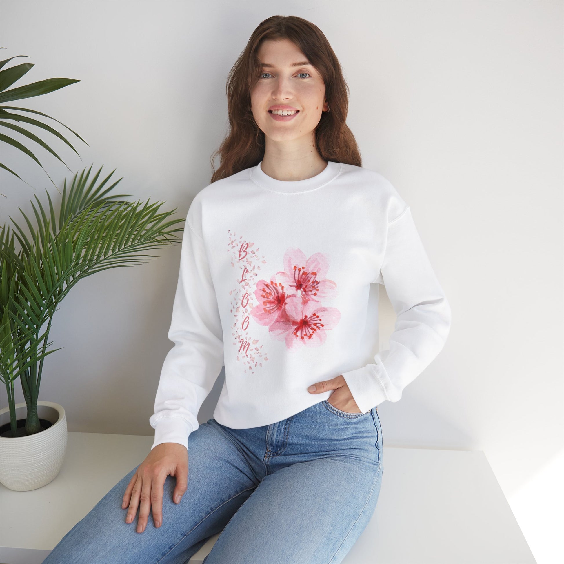 Sweatshirt - Blooming Design - Luminous Gem Designs 