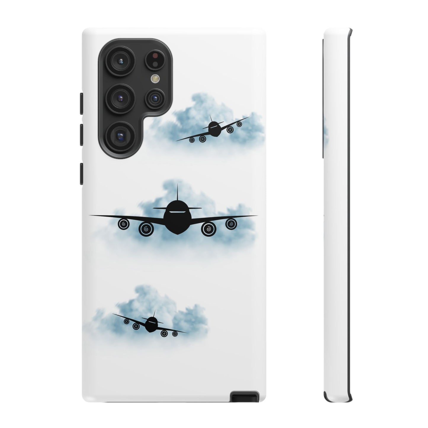 Tough Phone Case - Clouds & Aeroplanes Design