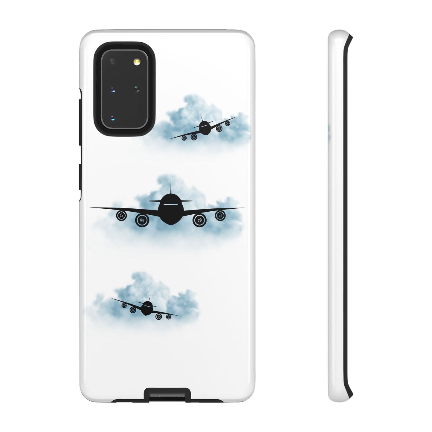 Tough Phone Case - Clouds & Aeroplanes Design