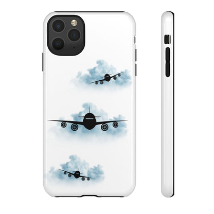 Tough Phone Case - Clouds & Aeroplanes Design