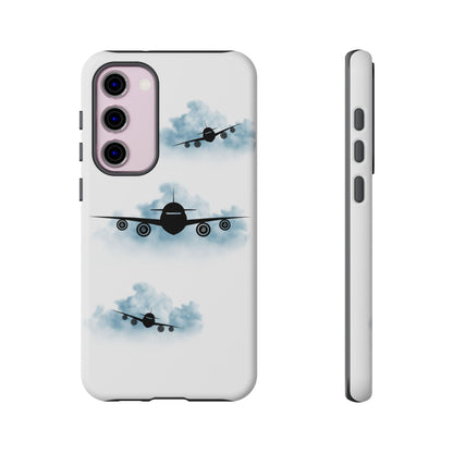 Tough Phone Case - Clouds & Aeroplanes Design