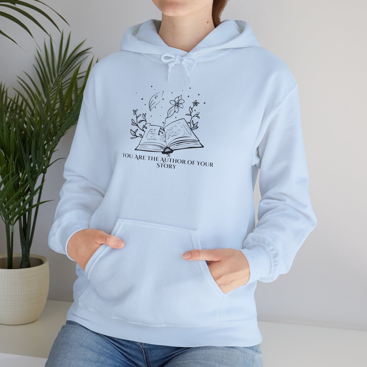 Hoodie - You Are The Author of Your Story - Luminous Gem Designs 