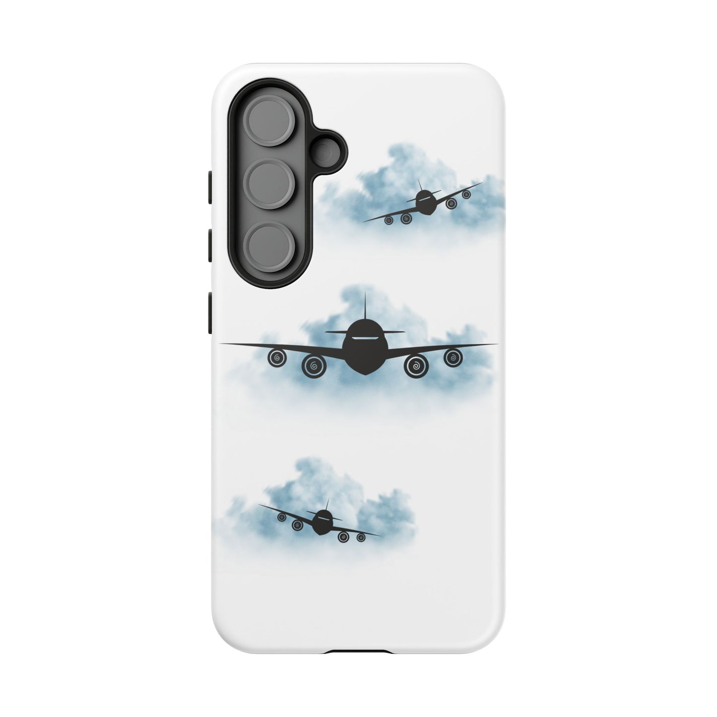 Tough Phone Case - Clouds & Aeroplanes Design