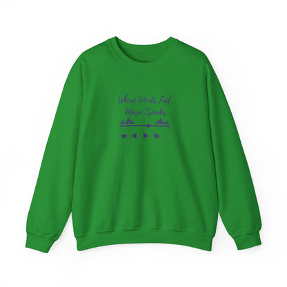 Sweatshirt - When Words Fail, Music Speaks - Luminous Gem Designs 