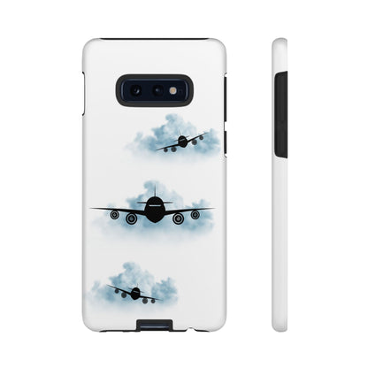 Tough Phone Case - Clouds & Aeroplanes Design