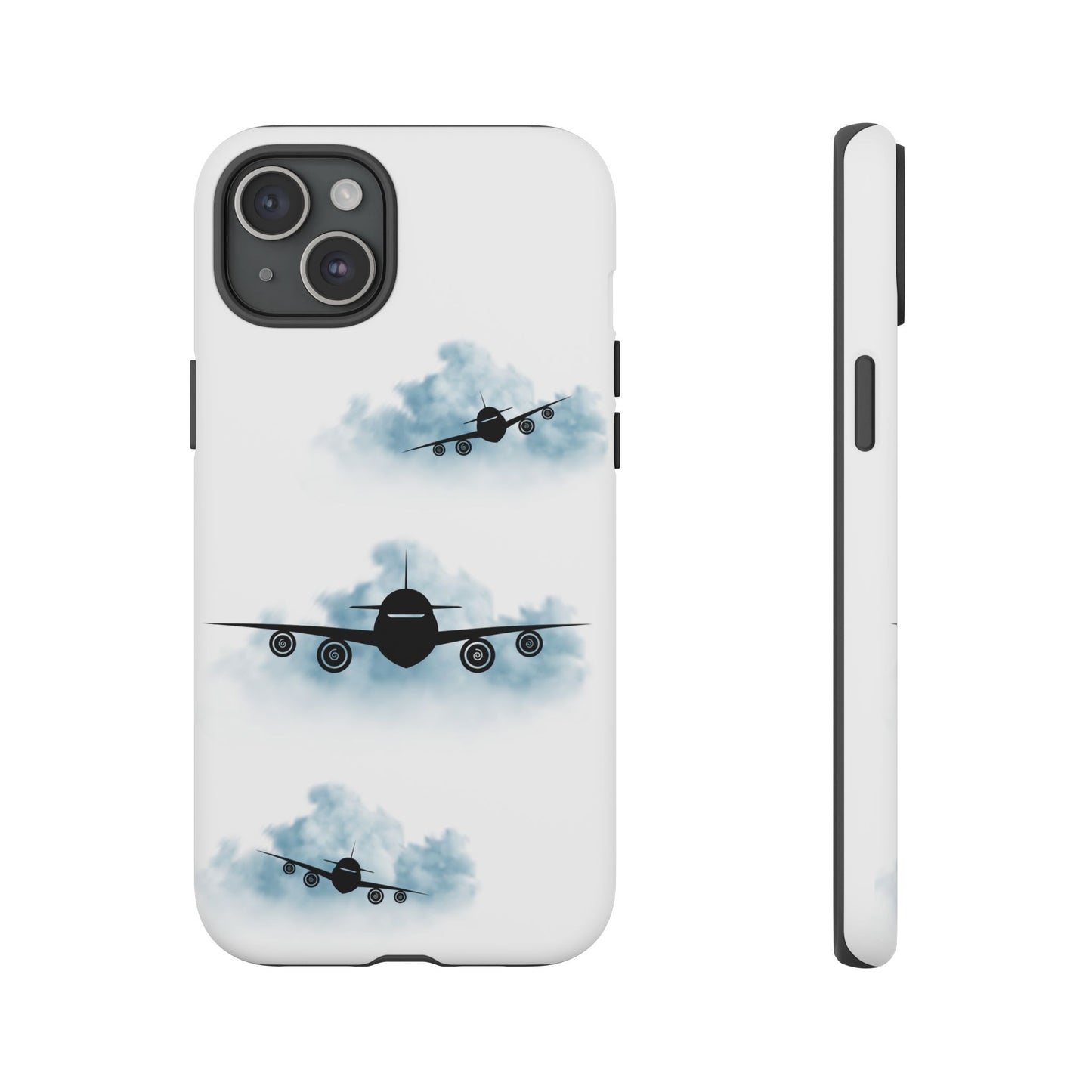 Tough Phone Case - Clouds & Aeroplanes Design