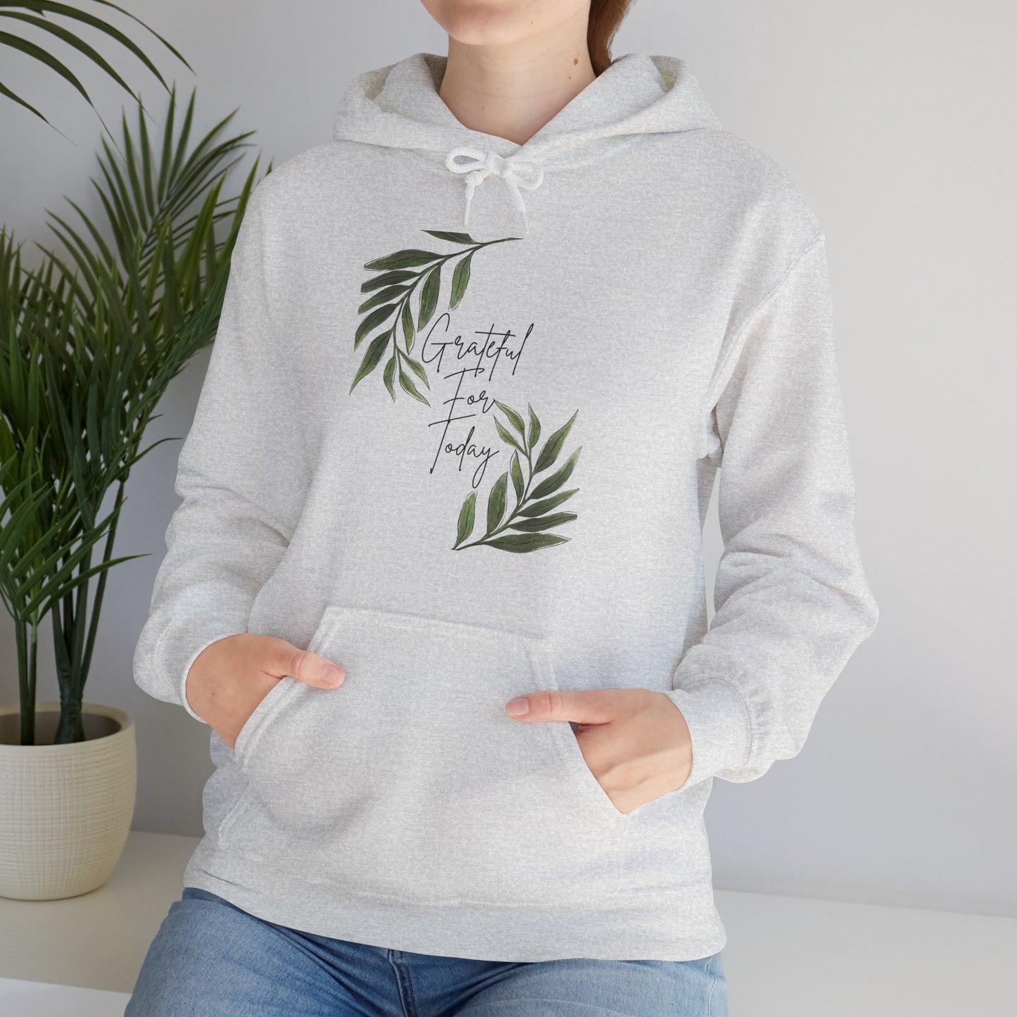 Hoodie - Grateful For Today - Luminous Gem Designs 