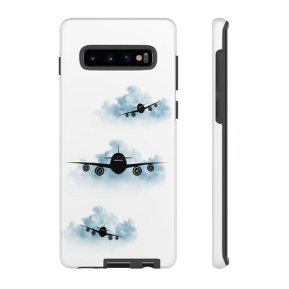 Tough Phone Case - Clouds & Aeroplanes Design