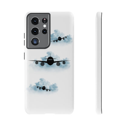 Tough Phone Case - Clouds & Aeroplanes Design