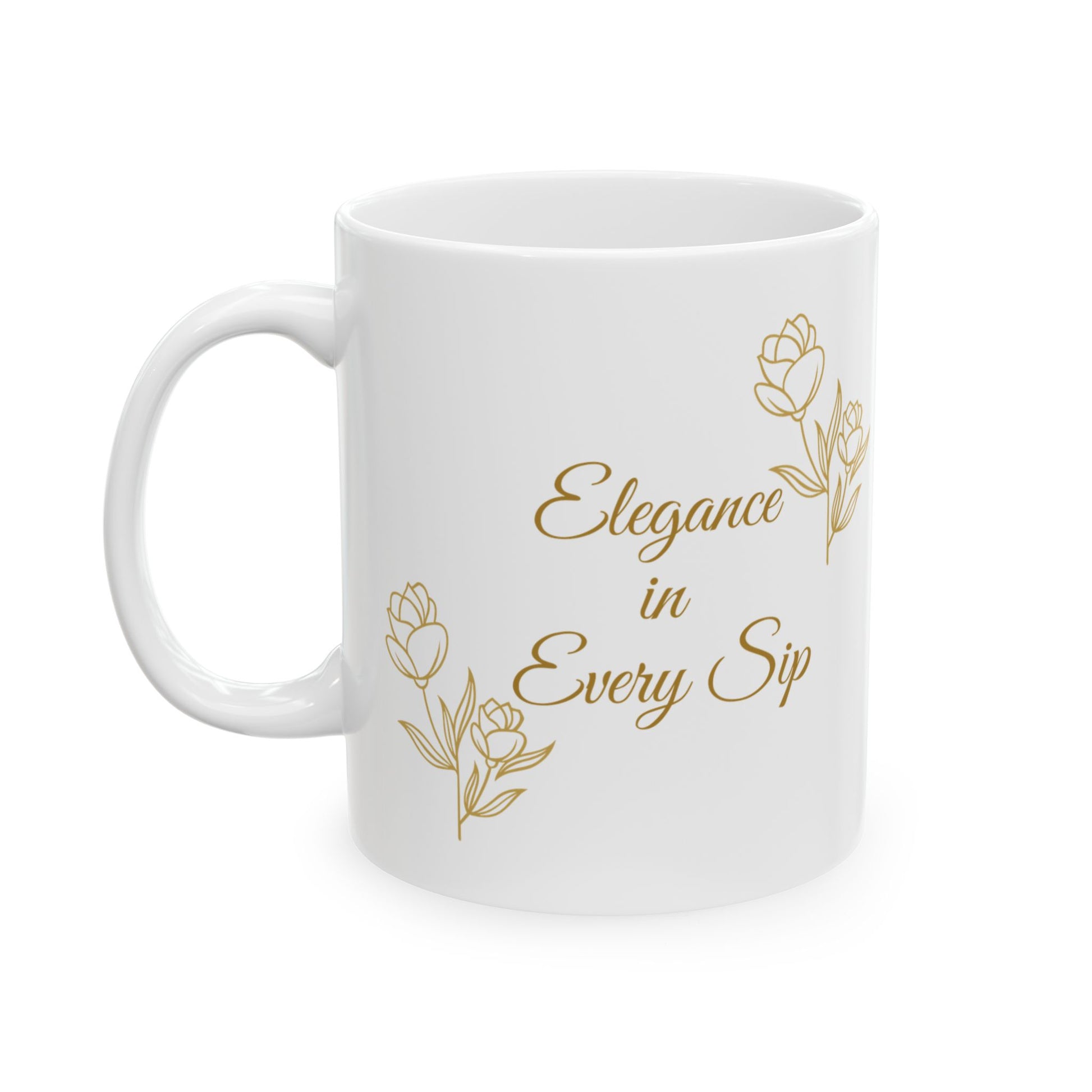 Ceramic Mug - Elegance in Every Sip - Luminous Gem Designs 