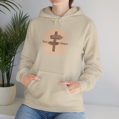 Hoodie - Your Journey Is Unique - Luminous Gem Designs 