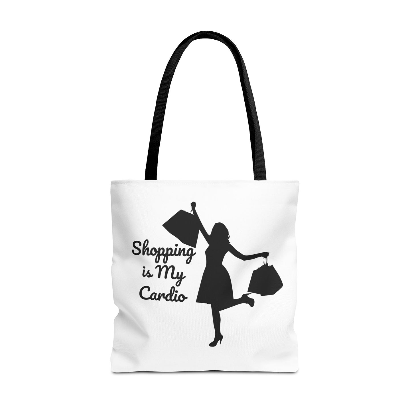 Tote Bag - Shopping Is My Cardio - Luminous Gem Designs 