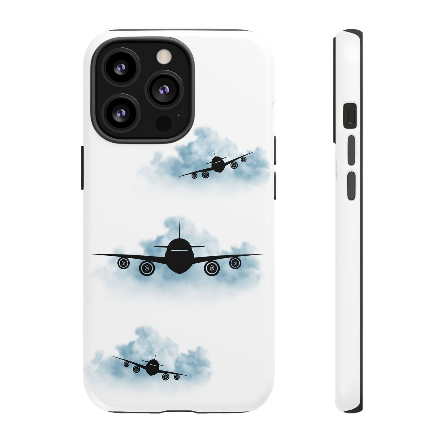 Tough Phone Case - Clouds & Aeroplanes Design