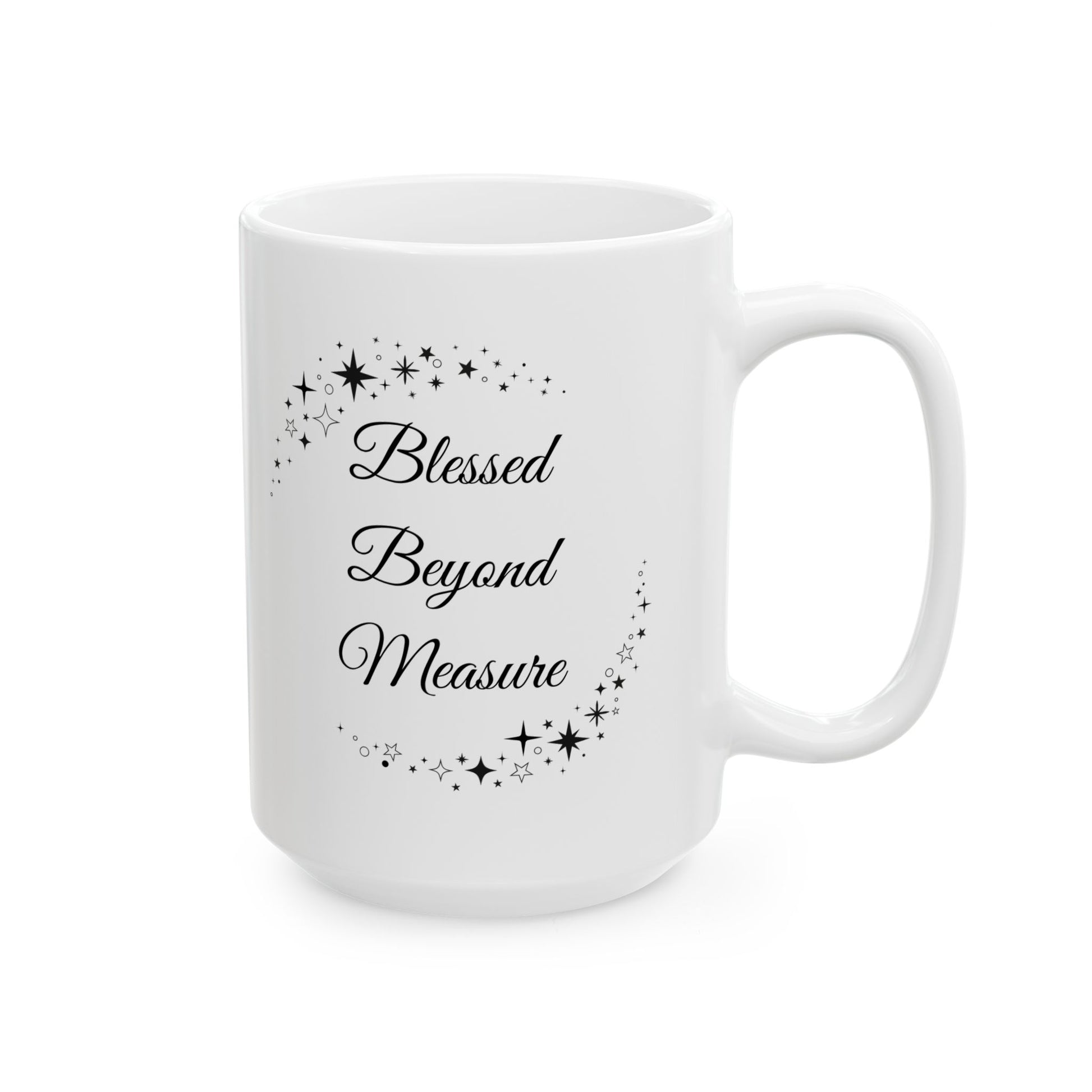 Ceramic Mug - Blessed Beyond Measure - Luminous Gem Designs 