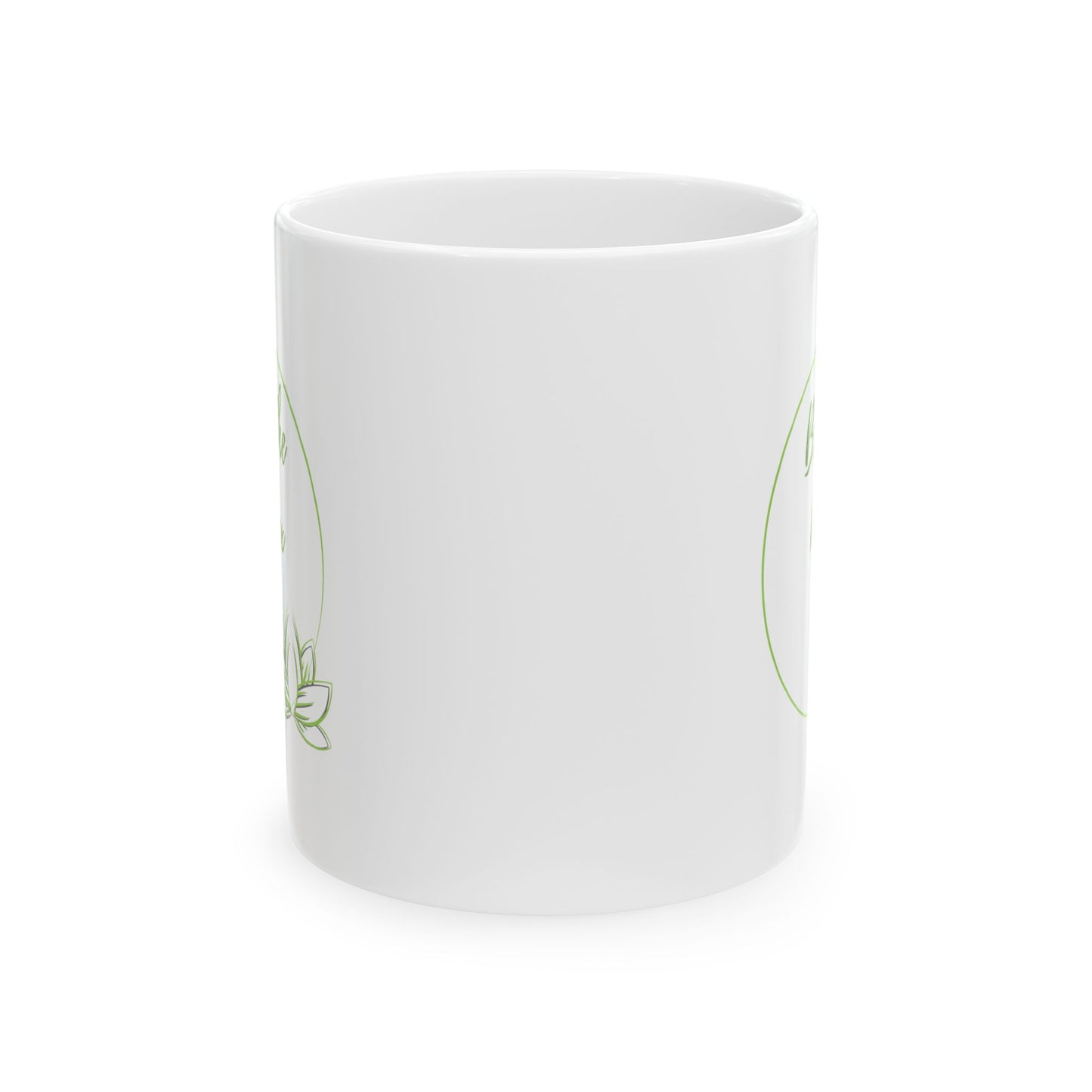 Ceramic Mug - Breath, Relax & Sip - Luminous Gem Designs 