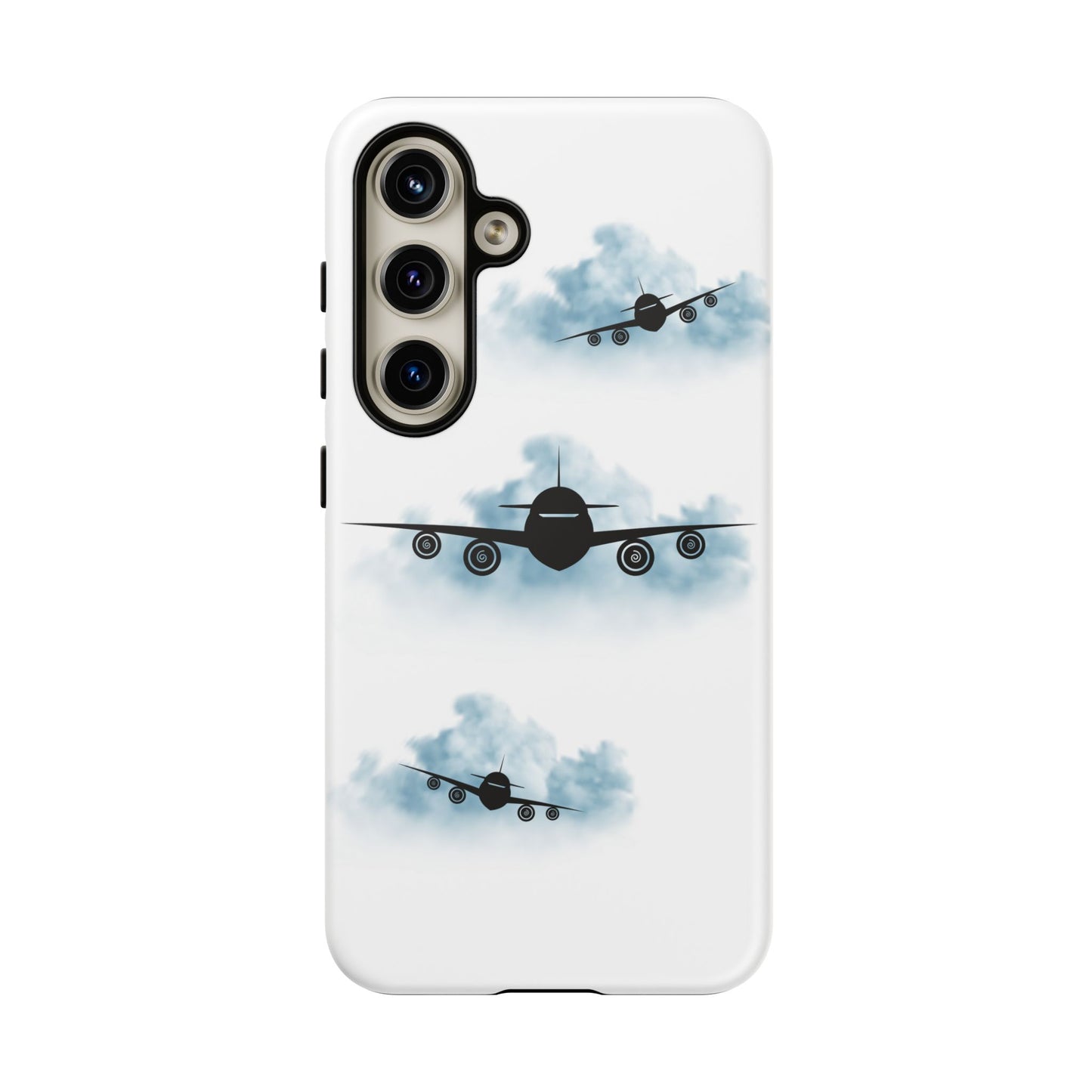 Tough Phone Case - Clouds & Aeroplanes Design