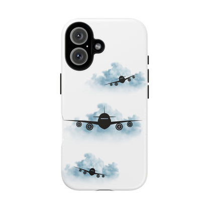 Tough Phone Case - Clouds & Aeroplanes Design