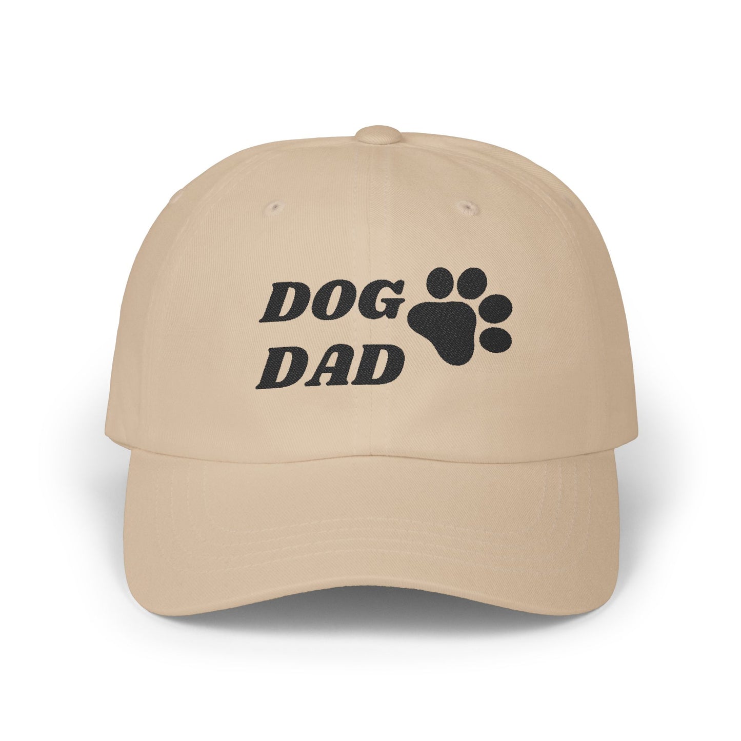 Classic Cap - Dog Dad with Paw Design - Luminous Gem Designs 