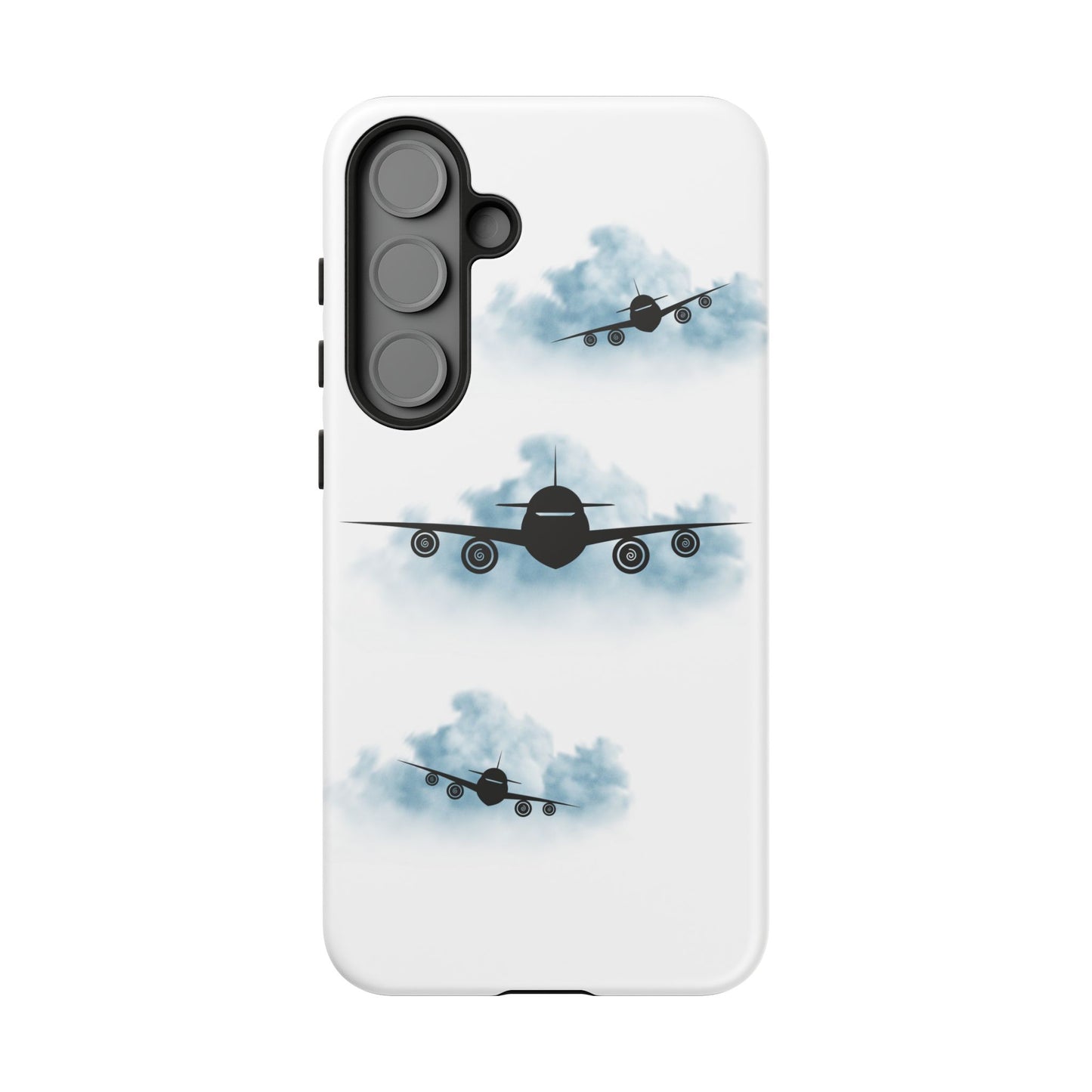 Tough Phone Case - Clouds & Aeroplanes Design