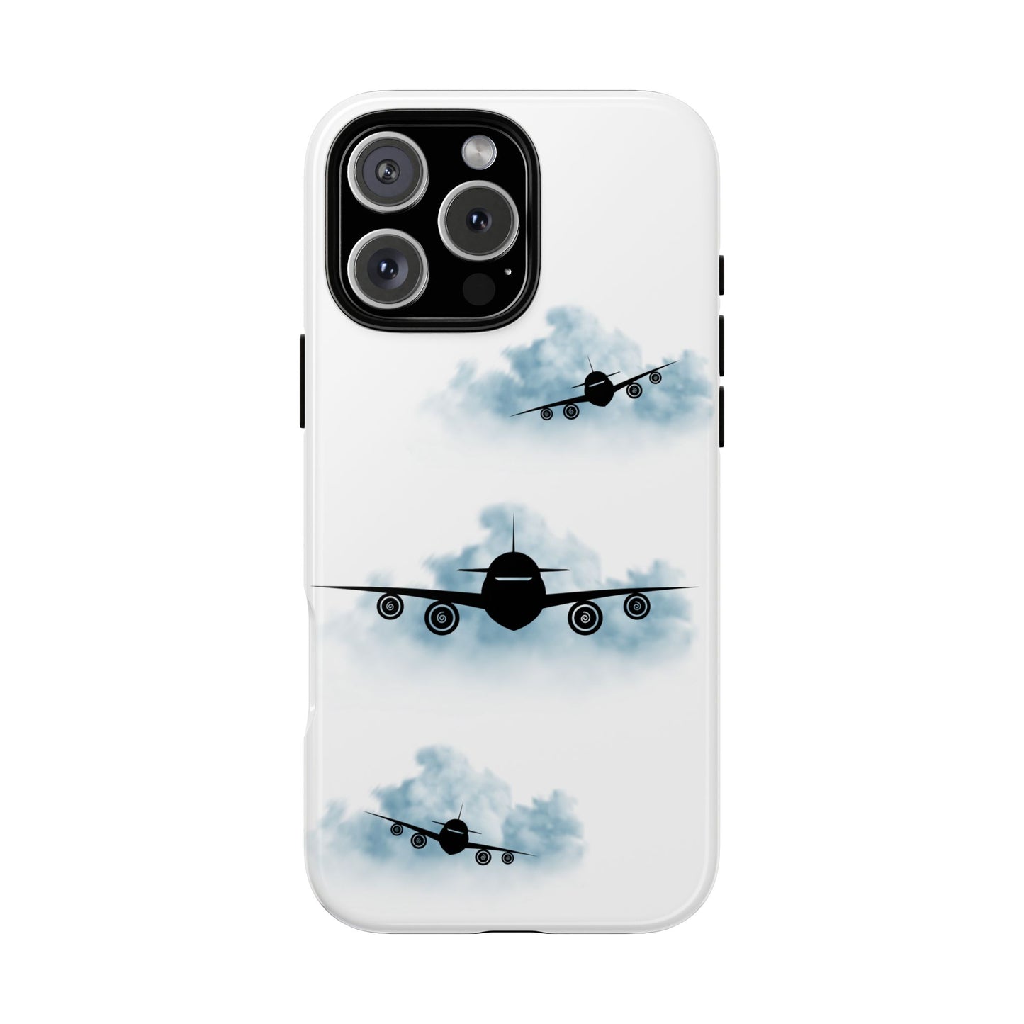 Tough Phone Case - Clouds & Aeroplanes Design