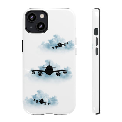 Tough Phone Case - Clouds & Aeroplanes Design