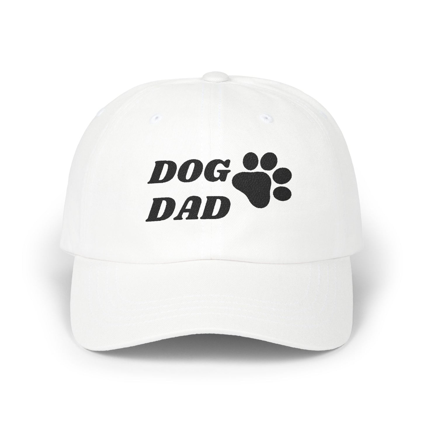 Classic Cap - Dog Dad with Paw Design - Luminous Gem Designs 