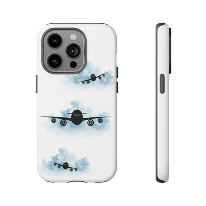 Tough Phone Case - Clouds & Aeroplanes Design