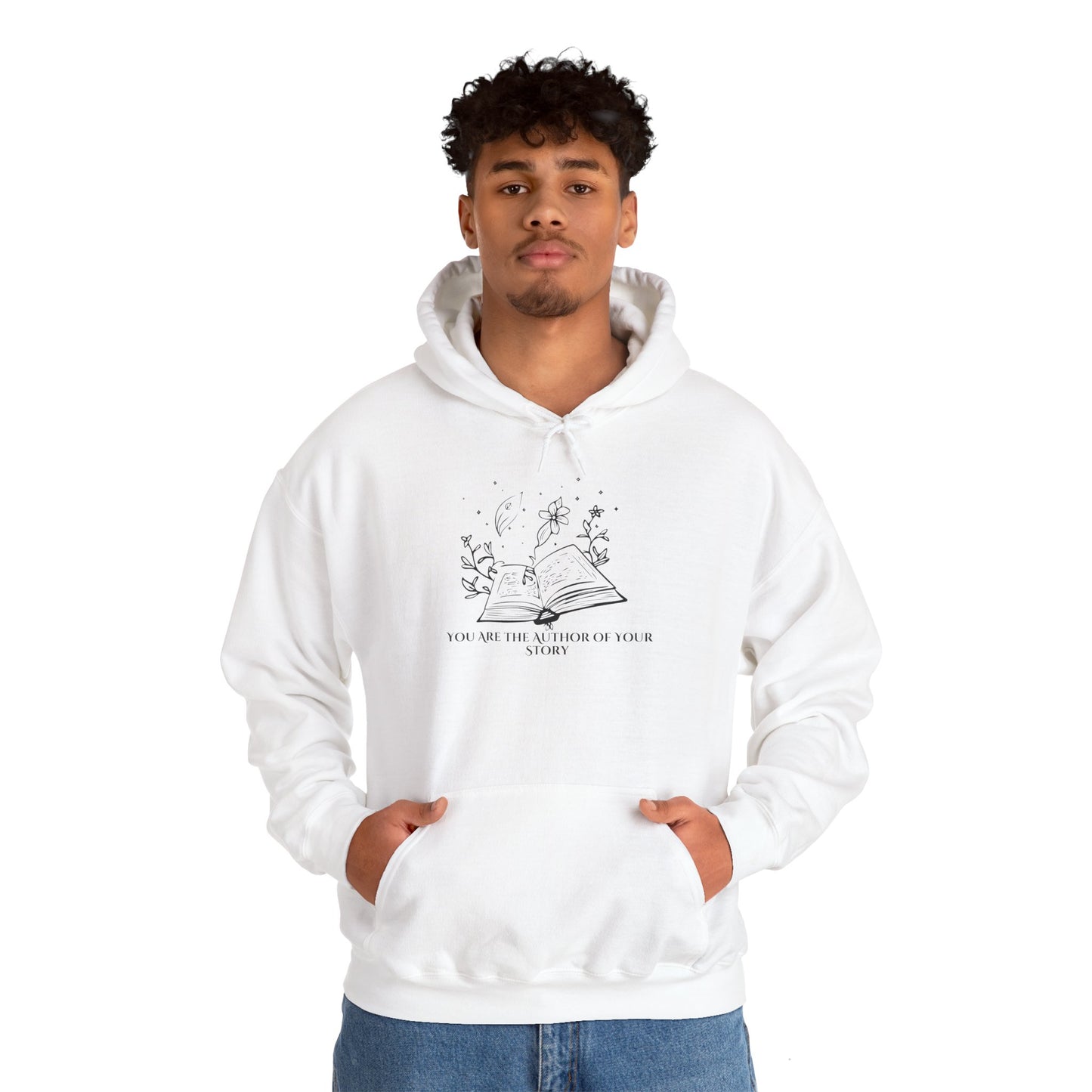 Hoodie - You Are The Author of Your Story - Luminous Gem Designs 