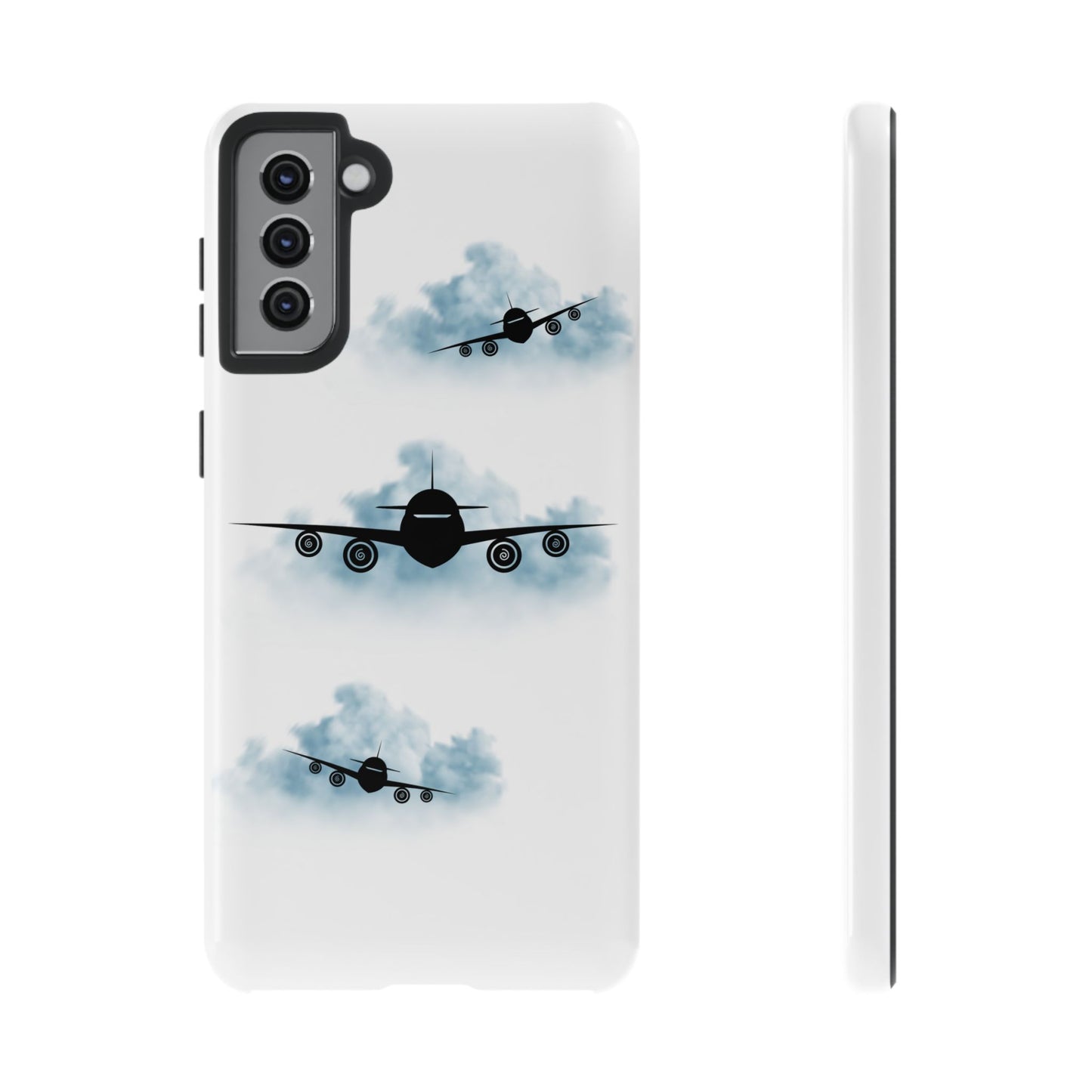 Tough Phone Case - Clouds & Aeroplanes Design