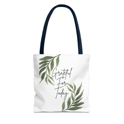 Tote Bag - Grateful for Today - Luminous Gem Designs 