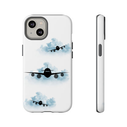 Tough Phone Case - Clouds & Aeroplanes Design