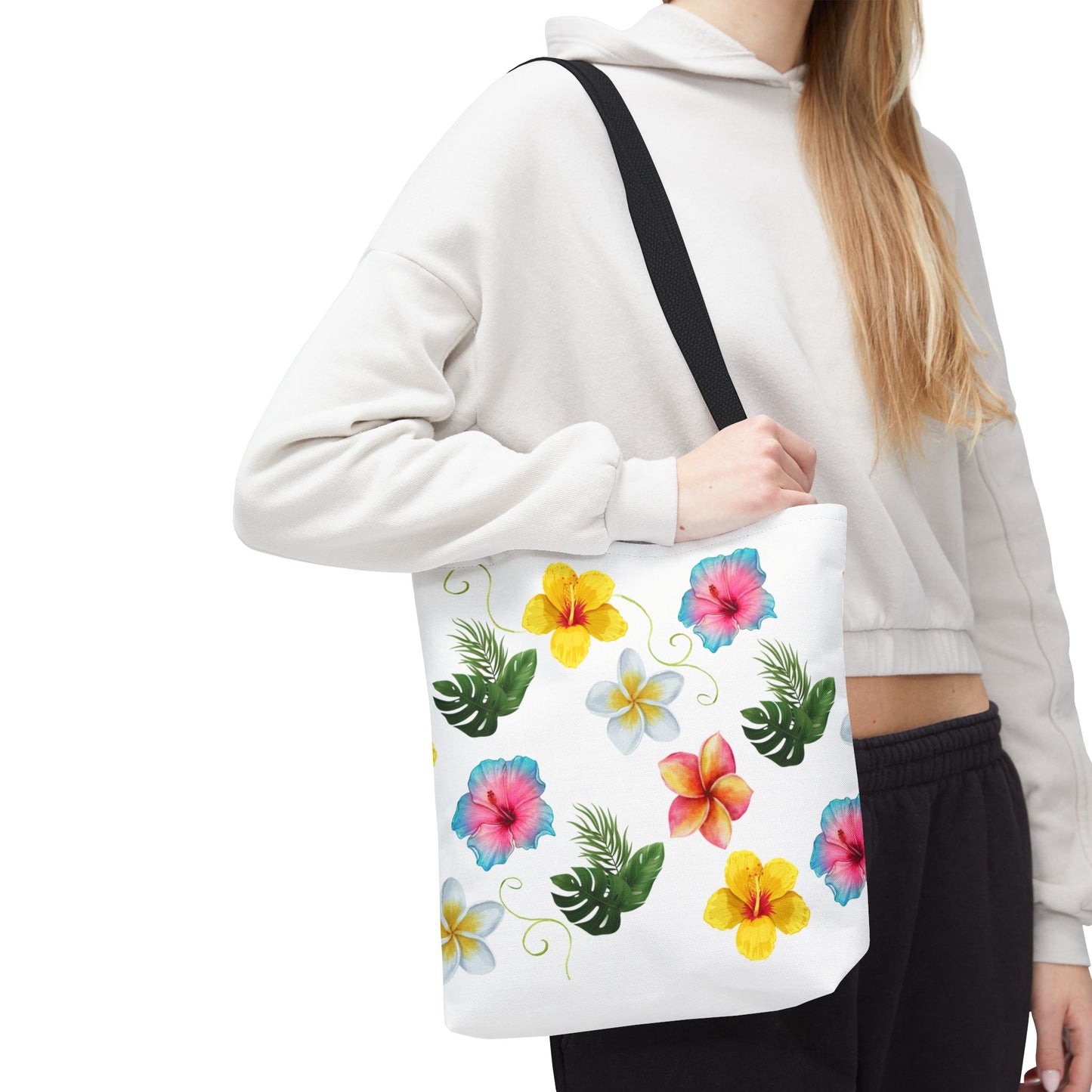 Tote Bag - Tropical Vibes Design - Luminous Gem Designs 