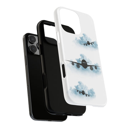 Tough Phone Case - Clouds & Aeroplanes Design